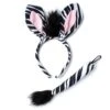 Zebra Ears And Tail Dress Up Set -Revolution Sale Store 7022 1
