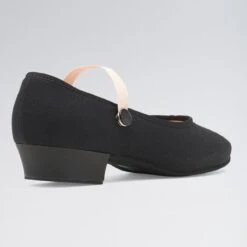 Bloch Accent Low Heel Canvas Character Shoe Black -Revolution Sale Store bl326 black 4