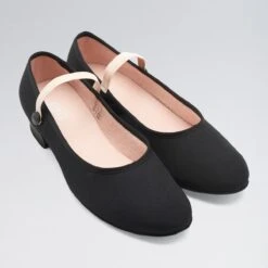 Bloch Accent Low Heel Canvas Character Shoe Black -Revolution Sale Store bl326 black 6