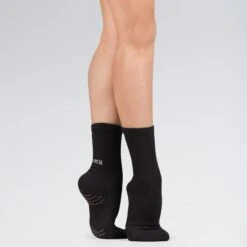 BLOCHSOX Crew Length Dance Socks -Revolution Sale Store bla1200 black 3
