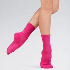 BLOCHSOX Crew Length Dance Socks -Revolution Sale Store bla1200 hot pink 1