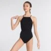 Capezio Rib Cami Leotard -Revolution Sale Store black cz11372w blk 1 2