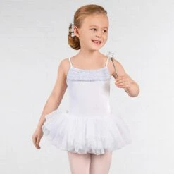 Bloch Desdemona Girls Tutu Leotard -Revolution Sale Store blcl7120wht f1 ids12