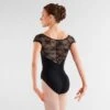 Bloch Chiwa Button Back Lace Leotard -Revolution Sale Store bll6042 blk 1