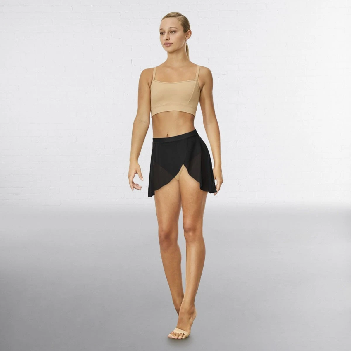 Bloch Jaylyn Pull-On Mock Wrap Skirt 1 Bloch Jaylyn Pull-On Mock Wrap Skirt