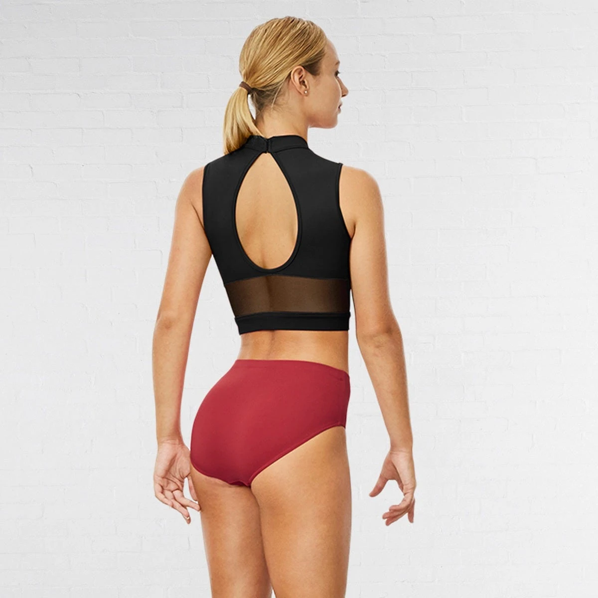 Bloch Chiaki Keyhole Back Tank Crop Top 2 Bloch Chiaki Keyhole Back Tank Crop Top - Image 2