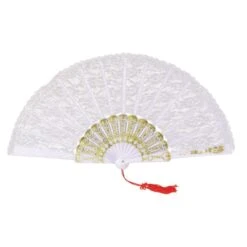Lace Fan (White)