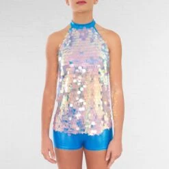1st Position Sequin Halterneck Top And Hot Pants -Revolution Sale Store cogl0133 33
