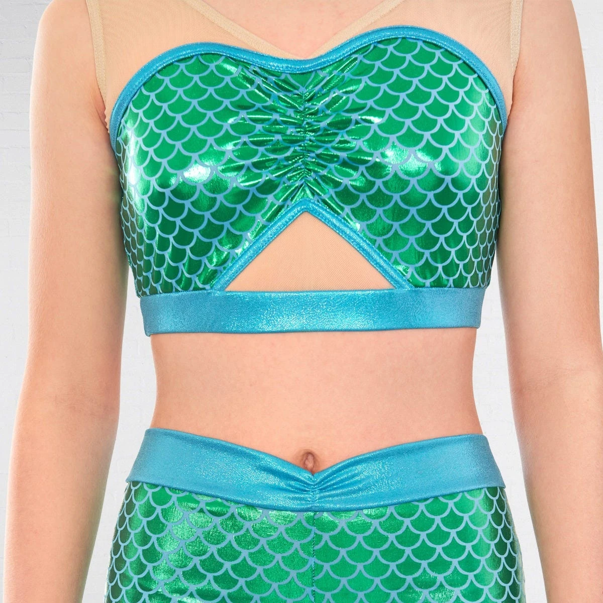 1st Position Mermaid Inspired Leggings And Crop Top 3 1st Position Mermaid Inspired Leggings And Crop Top - Image 3