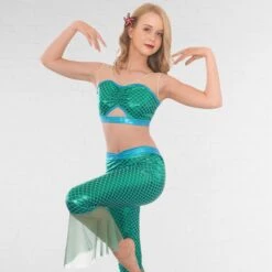 1st Position Mermaid Inspired Leggings And Crop Top