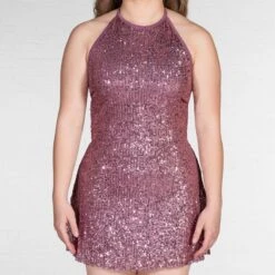 1st Position Halterneck Sparkle Glitz Dress 13 1st Position Halterneck Sparkle Glitz Dress -Revolution Sale Store cogl0142 05