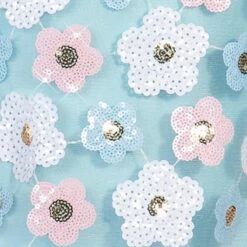 1st Position Floral Sequin Motif 60s Style Shift Dress -Revolution Sale Store cogl0152 6