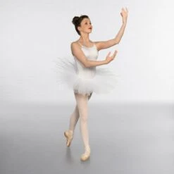 1st Position Nylon Elastane 5 Layer Tutu White