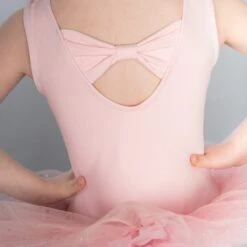 1st Position Bow Glitter Net Tutu -Revolution Sale Store cotu0051 pink back