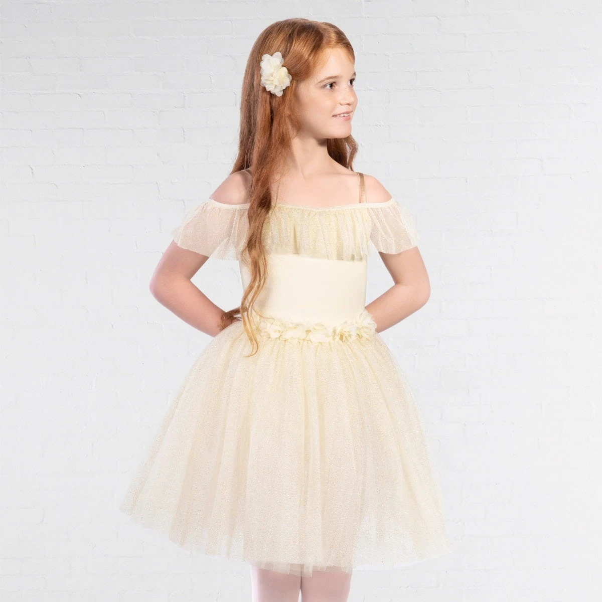 1st Position Romantic Tutu With Flowers And Glitter Net Skirt 6 1st Position Romantic Tutu With Flowers And Glitter Net Skirt - Image 6