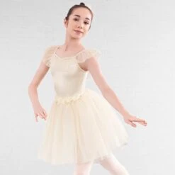 1st Position Romantic Tutu With Flowers And Glitter Net Skirt 23 1st Position Romantic Tutu With Flowers And Glitter Net Skirt -Revolution Sale Store cotu0082 cha 2