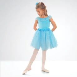 1st Position Romantic Tutu With Flowers And Glitter Net Skirt 31 1st Position Romantic Tutu With Flowers And Glitter Net Skirt -Revolution Sale Store cotu0082 45 full