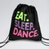 Capezio Eat.Sleep.Dance Drawstring Bag -Revolution Sale Store czb292 black 1