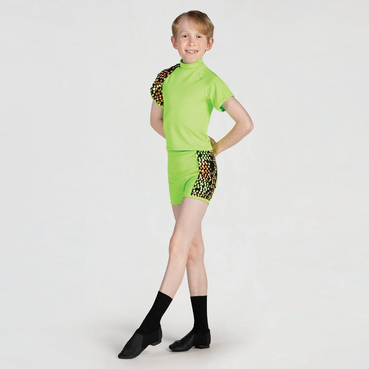 1st Position Raglan Sleeve T-shirt And Shorts With Sequin Trim 8 1st Position Raglan Sleeve T-shirt And Shorts With Sequin Trim - Image 8