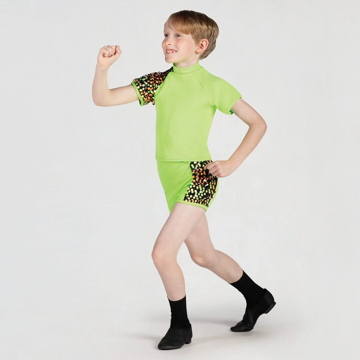 1st Position Raglan Sleeve T-shirt And Shorts With Sequin Trim 5 1st Position Raglan Sleeve T-shirt And Shorts With Sequin Trim - Image 5