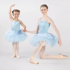 1st Position Pinch Front Sequin Tutu With Lace Trim