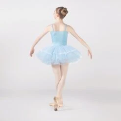 1st Position Pinch Front Sequin Tutu With Lace Trim -Revolution Sale Store fpc25009a light blue 003
