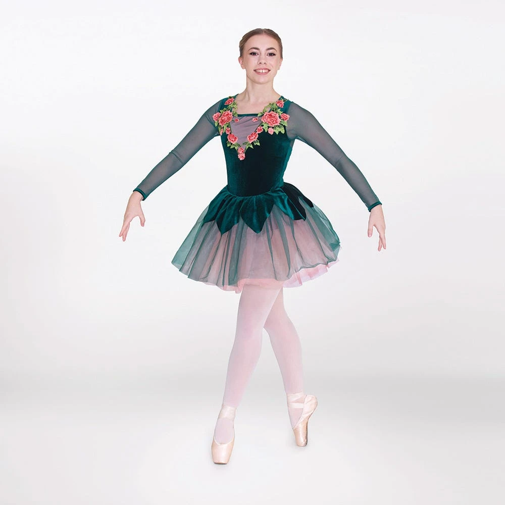 1st Position Long Sleeve Tutu With Applique 2 1st Position Long Sleeve Tutu With Applique - Image 2