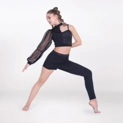 1st Position Asymmetric Two-Piece With Sequin Panel -Revolution Sale Store fpc25088b 4 1