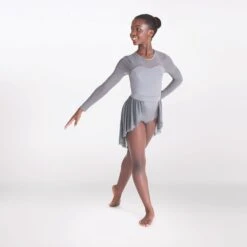 1st Position Mesh Yoke Leotard With Separate Skirt -Revolution Sale Store fpc25091b 5 1