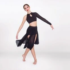 1st Position Mesh Split Skirt -Revolution Sale Store fpc25108b fpc25116b 2 2 1