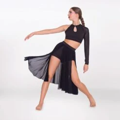 1st Position Mesh Split Skirt -Revolution Sale Store fpc25108b fpc25116b 6 2 1