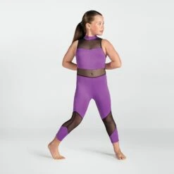 1st Position Mesh Panelled Catsuit -Revolution Sale Store fpc26001a pur may 2025 08