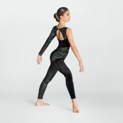 1st Position One Sleeved Leopard Print Unitard -Revolution Sale Store fpc26057a greani april 2025 04