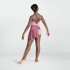 1st Position Appliqued Leotard With Stretch Mesh Bustle -Revolution Sale Store fpc26061a pnk may 2025 001