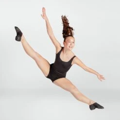 1st Position Split Sole Slip On Jazz Shoes -Revolution Sale Store fpdsj26002 blk may 2025 007