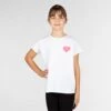Little Ballerina Heart Motif T-Shirt 11 Little Ballerina Heart Motif T-Shirt -Revolution Sale Store lbld02 white