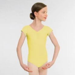 1st Position Alice Cap Sleeved Ruched Leotard (Matt Nylon) -Revolution Sale Store lemon q26 le 3