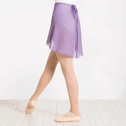 1st Position Childs Wrap Skirt -Revolution Sale Store pl69 lavender back 1