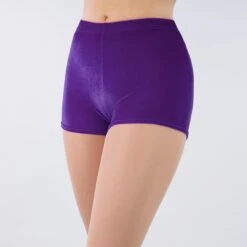 1st Position Jenna Stretch Velour Shorts -Revolution Sale Store purple gym001 purple 2