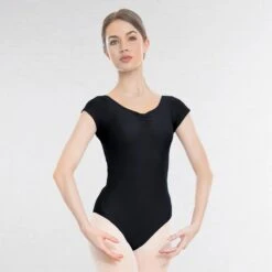1st Position Alice Cap Sleeved Ruched Leotard (Matt Nylon)