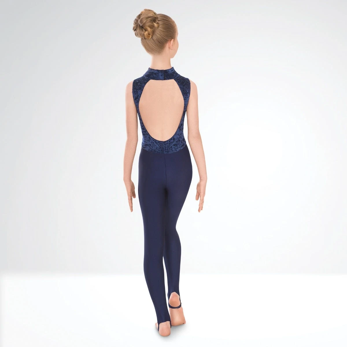 1st Position Melinda Velour High Neck & Keyhole Back Catsuit 3 1st Position Melinda Velour High Neck & Keyhole Back Catsuit - Image 3