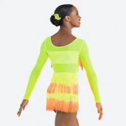 Revolution 'Working Day And Night' Tap & Jazz Dance Costume -Revolution Sale Store rc22792 neonyelloworange 3 w
