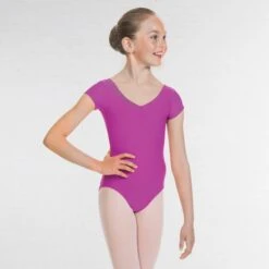 1st Position Alice Cap Sleeved Ruched Leotard (Matt Nylon) -Revolution Sale Store rose q26 ma 3
