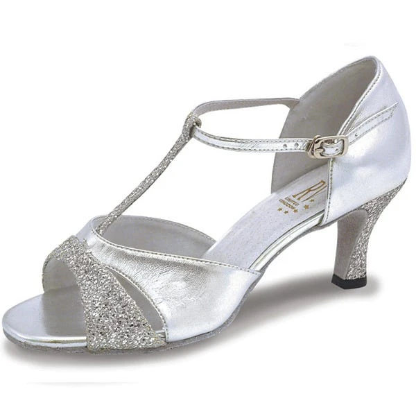 Roch Valley Lucina Ladies Ballroom Glitter Shoe With T-Bar Straps 2.5 Inch Slim Flared Heel 1 Roch Valley Lucina Ladies Ballroom Glitter Shoe With T-Bar Straps 2.5 Inch Slim Flared Heel