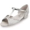 Roch Valley Stacey Ballroom Hologram Shoe With T-Bar Straps Low Heel -Revolution Sale Store rvstaceyc sil rvstaceys sil 1