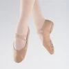 1st Position Pink Leather Split Sole Ballet Shoes -Revolution Sale Store ssbp 9 1