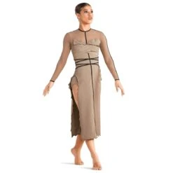 2-Die-4 'Cataclysm' Long Sleeve Lyrical Dance Costume -Revolution Sale Store td24439 dust 3 w