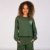Pineapple Logo Crop Sweatshirt Child -Revolution Sale Store tl1645 khaki 1