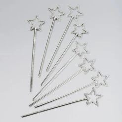 Mini Silver Wands Pack 8