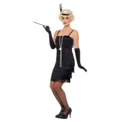 Flapper Costume With Short Dress -Revolution Sale Store ua2418 black 4